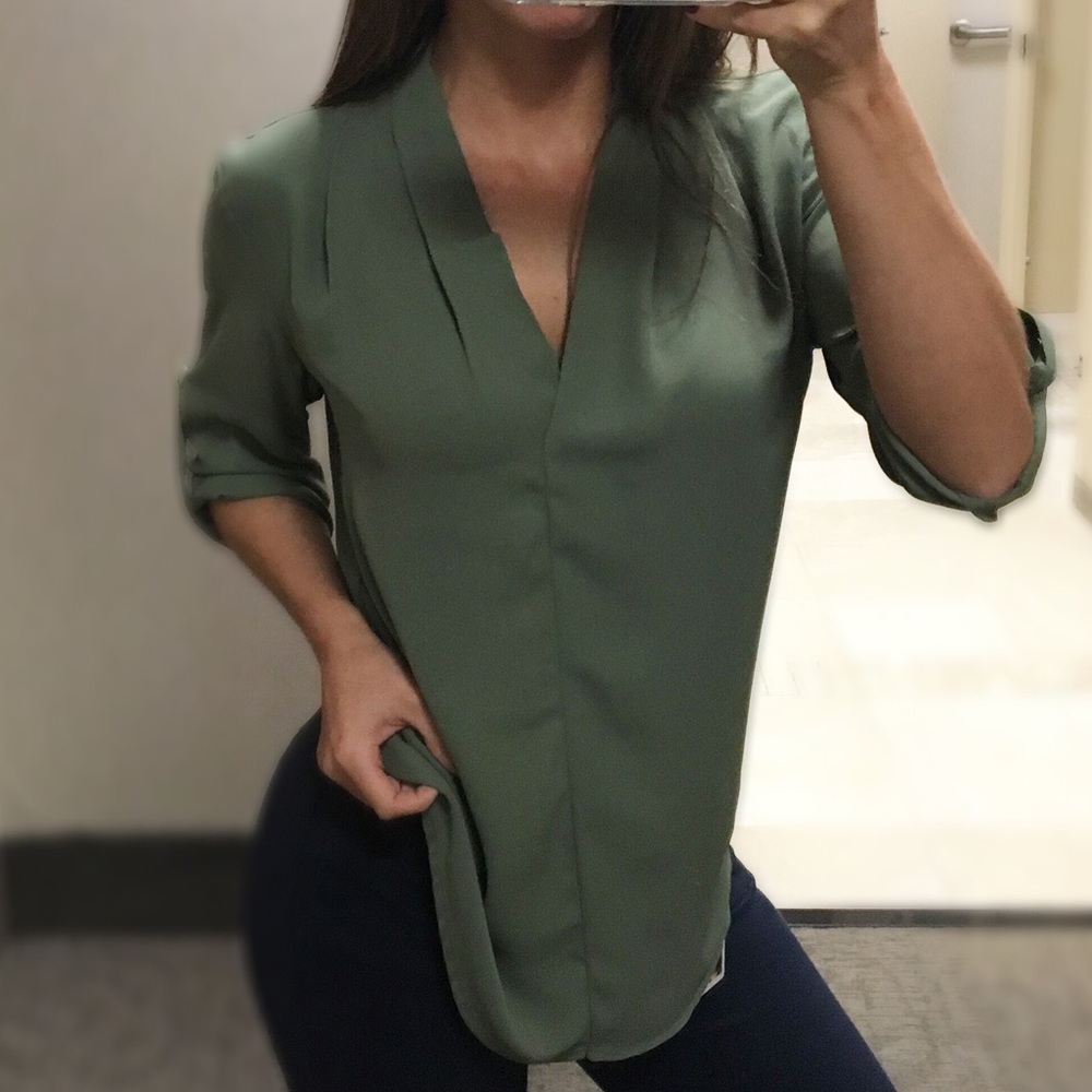 ARMY GREEN BLOUSE